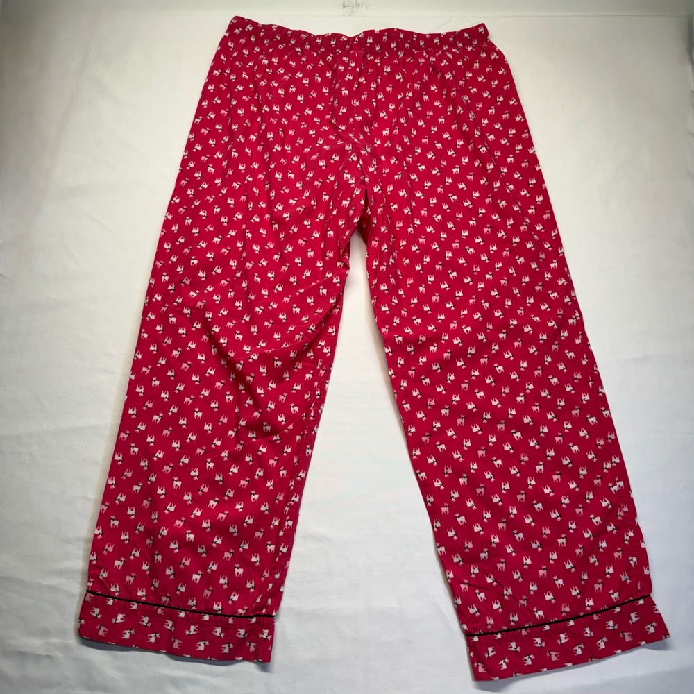 Victoria's Secret XL Pink Reindeer Pajama Set Christmas Modal Lounge Set Holiday - Picture 11 of 14